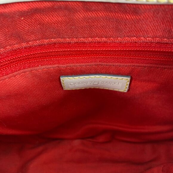 HTF Vintage DOONEY BOURKE Double Pocket Front Graffiti Shoulder Bag + Charm - Picture 13 of 16